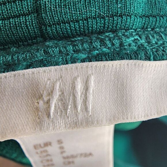 H&M Women’s 100% Polyester The Pencil Skirt Forest Green Size S - Picture 5 of 6